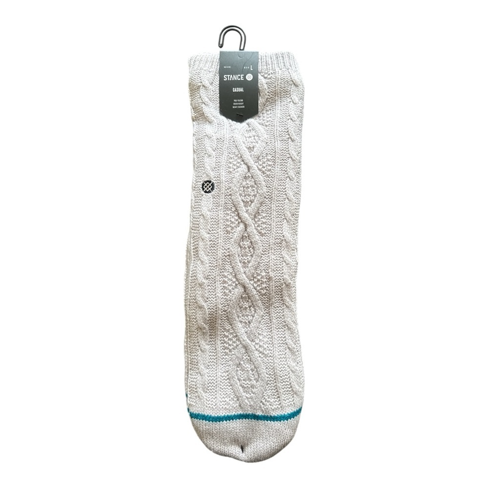 Stance lavander  Casual Socks Cozy Knit grippy slipper socks Design